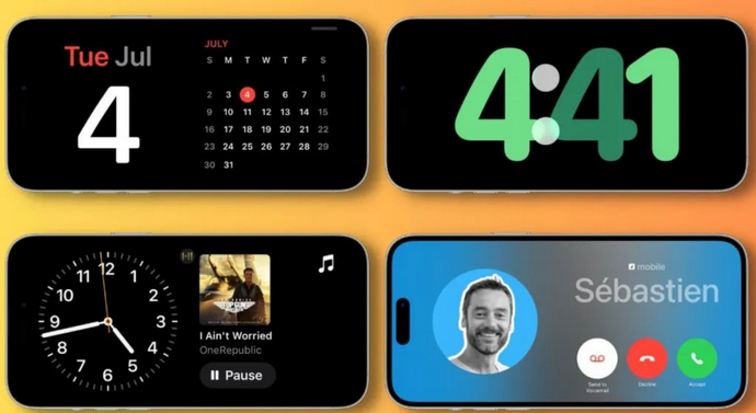 黄冈苹果手机维修分享iOS17横屏充电待机显示有什么好处 